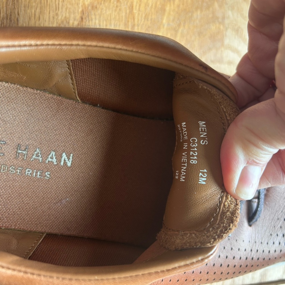Cole Haan Men's Tan Leather Loafers